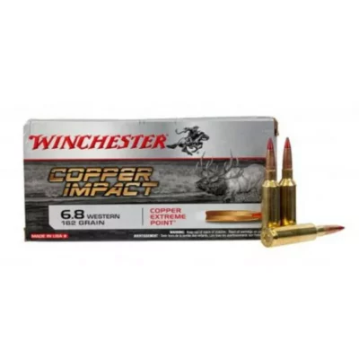 Winchester Copper Impact 6.8 Western Rifle Ammo 162 Gr, CEP 2875 FPS - 20Rds - Winchester - Rangeview Sports Canada