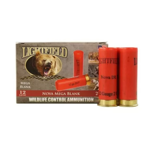 Lightfield 12Ga Nova Mega Blank Wildlife Control Ammo, 2 3/4&Amp;Quot; - 5Rds - Image 1