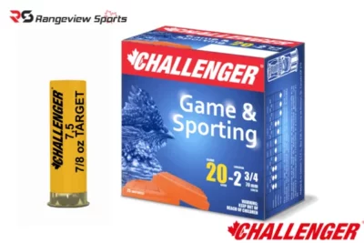 Challenger Game & Sporting Target Load, 20 Ga 2 3:4″ #7.5 Shot 7:8oz 1200FPS – 25Rds rangeview sports canada