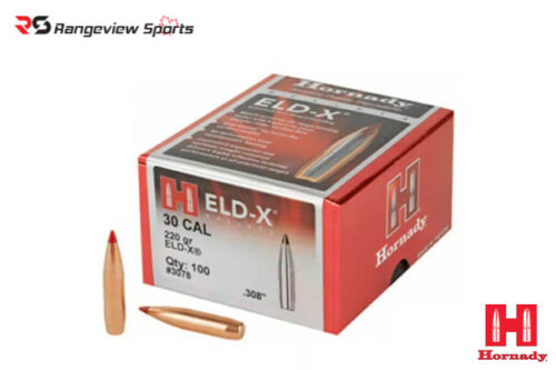 Hornady 30 Cal Projectiles 220 Gr, Eld X – 100Ct Rangeview Sports Canada