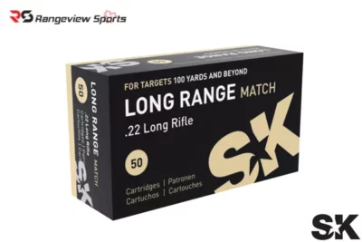 SK Long Range Match 22 LR Rimfire Ammo, 40Gr LRN – 50Rds rangeview sports canada