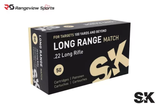Sk Long Range Match 22 Lr Rimfire Ammo, 40Gr Lrn – 50Rds Rangeview Sports Canada