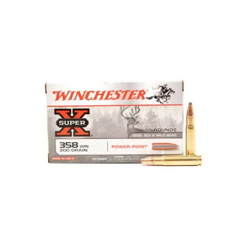 Winchester Super X 358 Win Rifle Ammo, 200Gr Power-Point - 20Rds | Rangeview Sports Canada