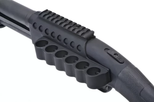 Mesa Tactical Sureshell Carrier And Rail For Moss 500, 6-Shell | Rangeview Sports Canada