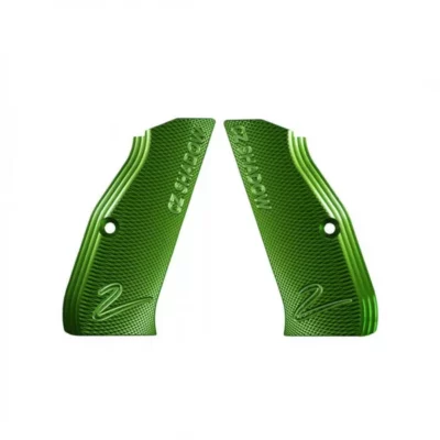 CZ Shadow 2 Aluminum Grips, Long - Green