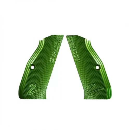 Cz Shadow 2 Aluminum Grips, Long - Green | Rangeview Sports Canada