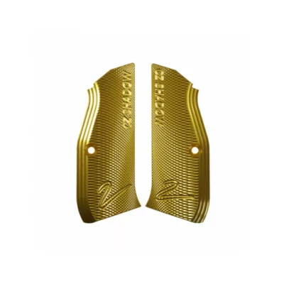 CZ Shadow 2 Aluminum Grips, Long - Gold
