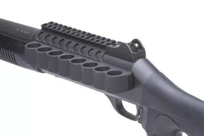 Mesa Tactical Sureshell Carrier and Rail for Benelli M4/M1014, 8-Shell - Mesa Tactical - Rangeview Sports Canada