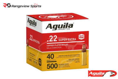 Aguila Super Extra 22 LR Rimfire Ammo, 40Gr CPRN - 500Rds Value Pack Rangeview sports CANADA