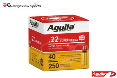 Aguila Super Extra 22 LR Rimfire Ammo, 40Gr CPRN – 250Rds Value Pack Rangeview sports CANADA