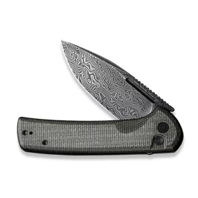 Civivi Conspirator Flipper Folding Knife, Damascus Blade - - Rangeview Sports Canada