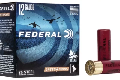 Federal Speed-Shok Waterfowl Load, 12Ga 3" #4 Steel Shot 1 1/4oz 1450FPS - 25Rds