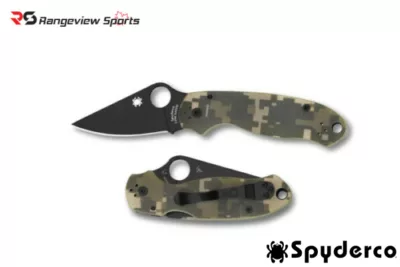 Spyderco Para 3 Folding Knife – Digital Camo rangeview sports canada