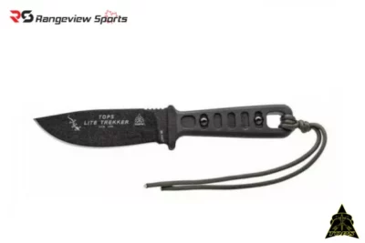 TOPS Lite Trekker Fixed Blade Knife – Black rangeview sports canada