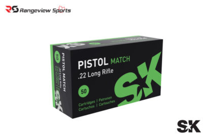 SK Pistol Match 22 LR Rimfire Ammo, 40Gr LRN – 500Rds:Box Rangeview sports CANADA