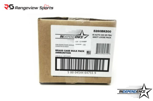 Independence 45 Acp Pistol Ammo, 230Gr Fmj – 500Rds Loose Pack Rangeview Sports Canada