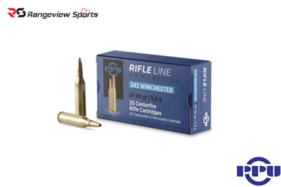 PPU Rifle Line 243 Win Rifle Ammo, 90Gr SP – 20Rds Rangeview sports CANADA