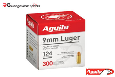 Aguila 9mm Pistol Ammo, 124Gr FMJ – 300Rds Value Pack Rangeview sports CANADA