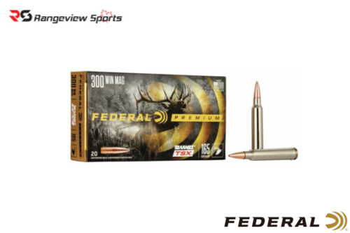 Federal Premium 300 Win Mag Rifle Ammo, 165Gr Barnes Tsx – 20Rds Rangeview Sports Canada