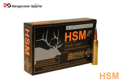 HSM Trophy Gold 6.5 Creedmoor Rifle Ammo, 130Gr Berger HPBT – 20Rds Rangeview sports CANADA