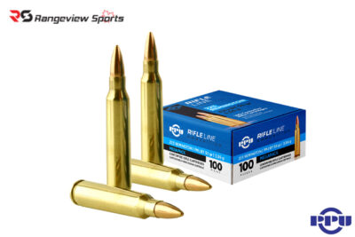 PPU Rifle Line 223 Rem Rifle Ammo, 55Gr FMJBT – 100Rds Megapack Rangeview sports CANADA