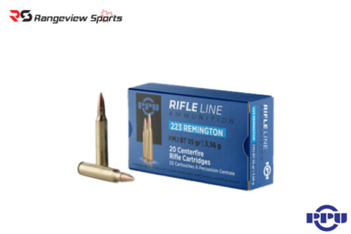 Ppu Rifle Line 223 Rem Rifle Ammo, 55Gr Fmjbt – 20Rds Rangeview Sports Canada