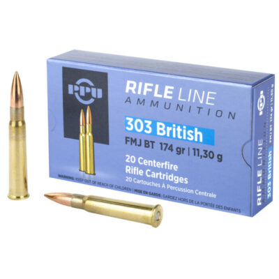 PPU Rifle Line 303 British Rifle Ammo, 174Gr FMJ - 20Rds - PPU - Rangeview Sports Canada