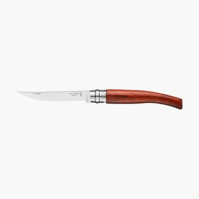 Opinel No.10 Slim Stainless Steel Folding Knife – Padauk Handle - Opinel - Rangeview Sports Canada