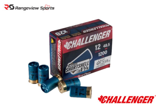 Challenger First Class Super Shortshell, 12Ga 1 3:4″ #7.5 Shot 5:8Oz 1200Fps – 20Rds Rangeview Sports Canada