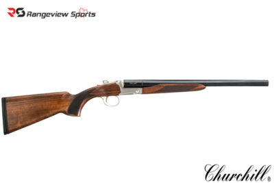 Churchill 512 Silver 12Ga Side by Side Shotgun 20″ Barrel, Walnut Stock Rangeview sports CANADA