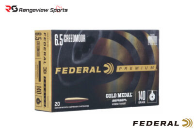 Federal Gold Medal 6.5 Creedmoor Rifle Ammo, 140Gr Berger Hybrid – 20Rds Rangeview sports CANADA