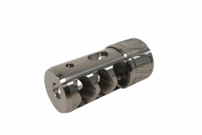 Spearhead Titanium Self Timing Muzzle Brake - 3 Port - Rangeview Sports
