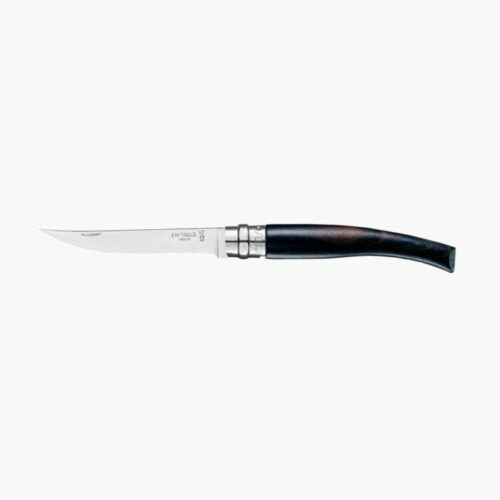 Opinel No.10 Slim Stainless Steel - Ebony Handle - Image 1