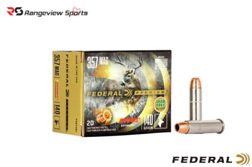Federal Premium 357 Mag Revolver Ammo, 140Gr Barnes Expander – 20Rds Rangeview Sports Canada