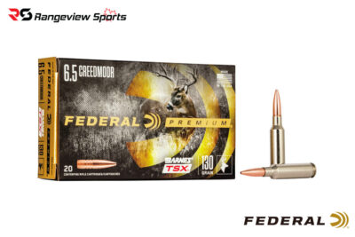 Federal Premium 6.5 Creedmoor Rifle Ammo, 130Gr Barnes TSX - 20Rds - Federal - Rangeview Sports Canada