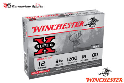 Winchester Super X 12Ga Buckshot, 3 1:2″ #00 Buckshot 18Pellets 1200FPS – 5Rds Rangeview sports CANADA