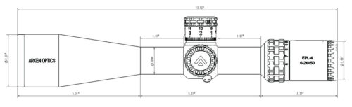 Arken Optics Epl4 6-24X50Mm Ffp Mil Vpr Reticle With Zero Stop - 30Mm Tube - Image 5