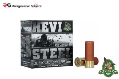 Hevi-Shot Hevi-Steel 12Ga Waterfowl Load, 2 3:4″ #2 Steel Shot 1 1:8oz 1500FPS – 25Rds Rangeview sports CANADA