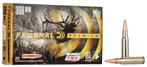 Federal Premium 308 Win 165Gr Barnes Tsx Rifle Ammo 20 Rounds - Image 1