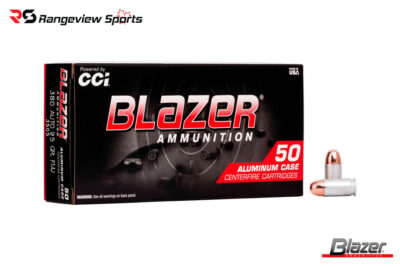 CCI Blazer 380 Auto Pistol Ammo, 95 Gr FMJ – 50Rds