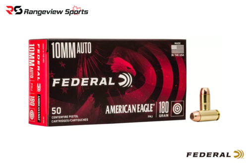 Federal American Eagle 10Mm Pistol Ammo 180Gr, Fmj – 50Rds