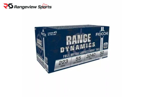 Fiocchi Range Dynamics 223 Rem Rifle Ammo 55 Gr, FMJBT 3240 FPS – 50Rds Fiocchi Range Dynamics 223 Rem Rifle Ammo, 55Gr Fmjbt - 50Rds - Image 1