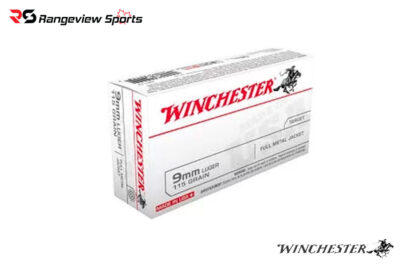 Winchester 9mm Pistol Ammo, 115Gr FMJ – 50Rds