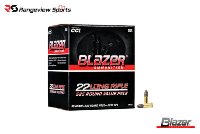 Blazer 22 LR Rimfire Ammo, 38Gr LRN - 525Rds Value Pack