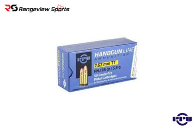 PPU 7.62mm TT Handgun Ammo 85 GR, FMJ 1720 FPS – 50Rds