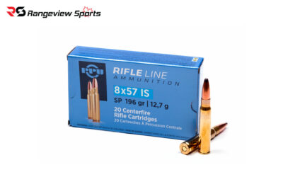 PPU Rifle Line 8x57 IS (8mm Mauser) Rifle Ammo, 198Gr FMJ - 20Rds