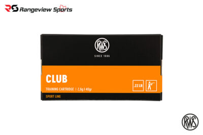 RWS Target Club 22 LR Ammo, 40Gr LRN - 50Rds