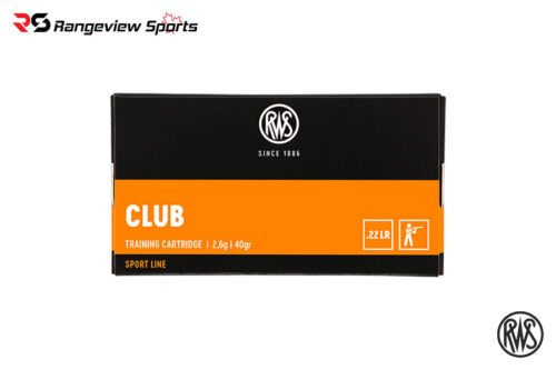 RWS Target Club 22 LR Ammo, 40Gr LRN - 50Rds Rws Target Club 22 Lr Ammo, 40Gr Lrn - 50Rds