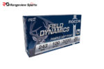 Fiocchi Field Dynamics 243 Win Rifle Ammo, 100gr PSP - 20Rds
