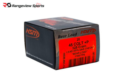 HSM Bear Load 45 Colt Revolver Ammo, 325gr Lead WFN GC - 20Rds